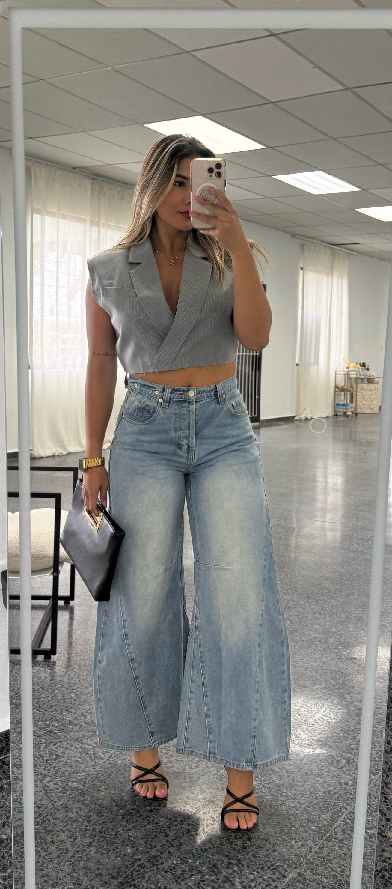 WideLeg Barrel Jean PRE ORDEN
