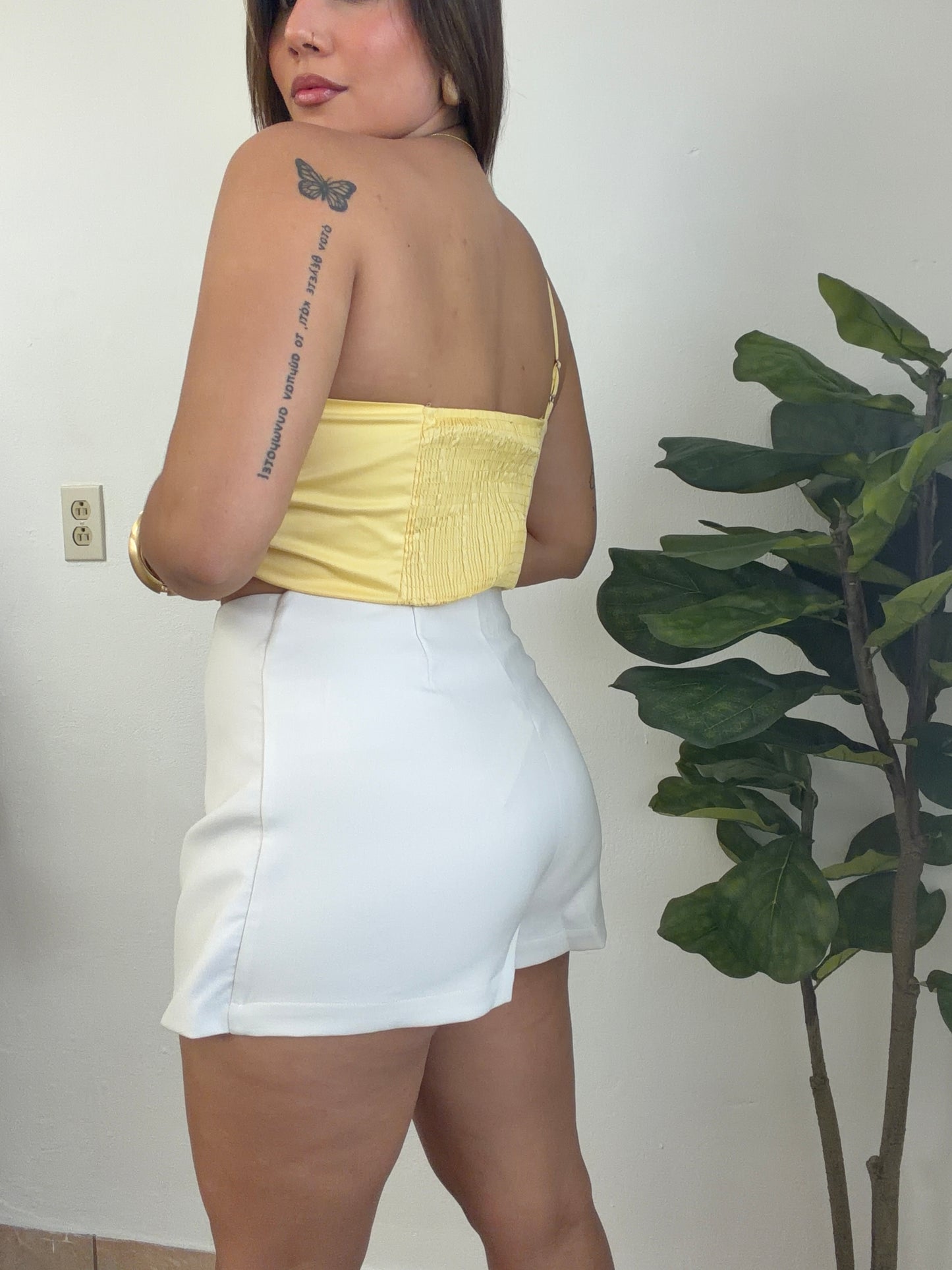 Buttermilk Flower Top