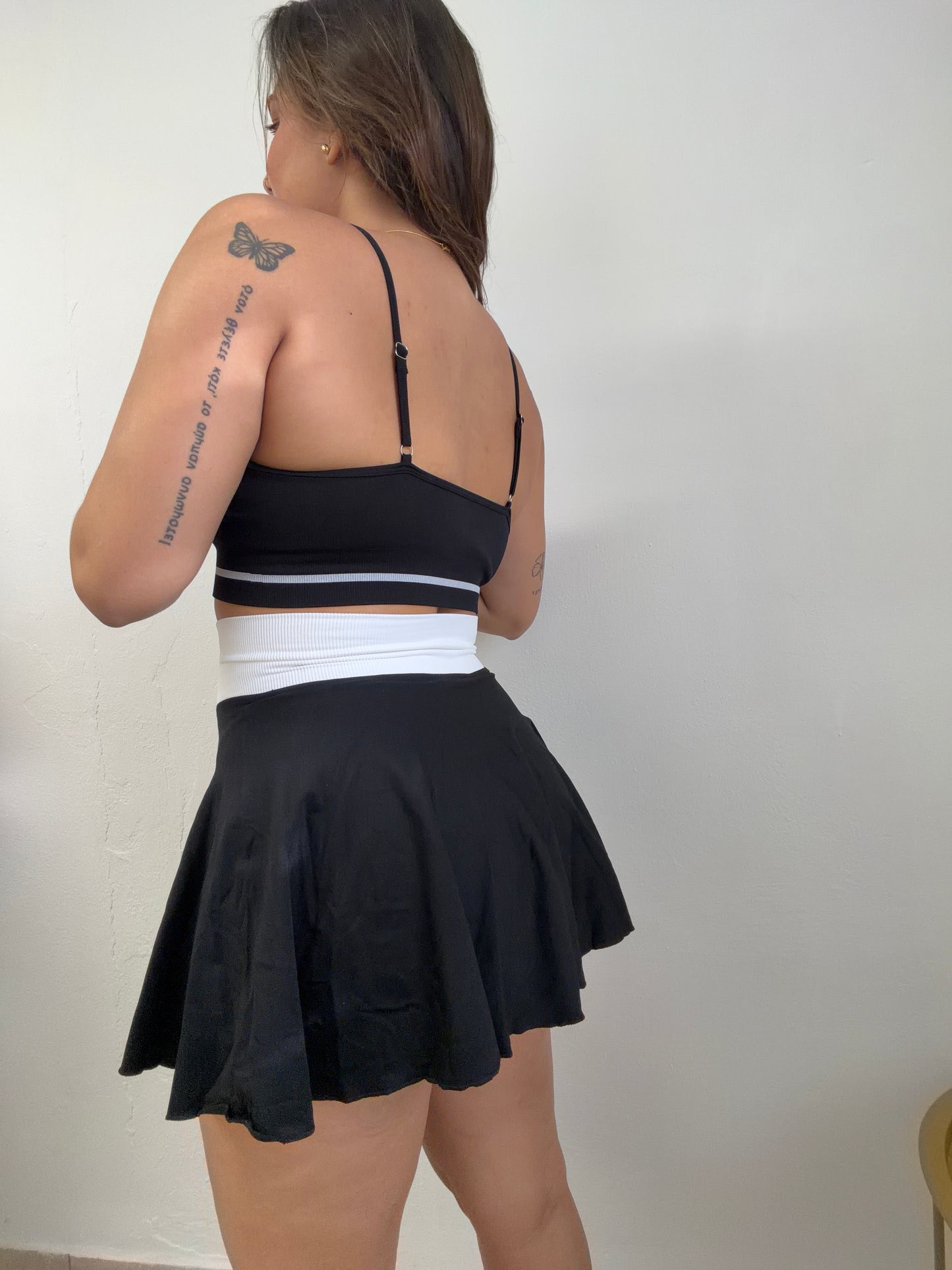 Black&White Skort Set