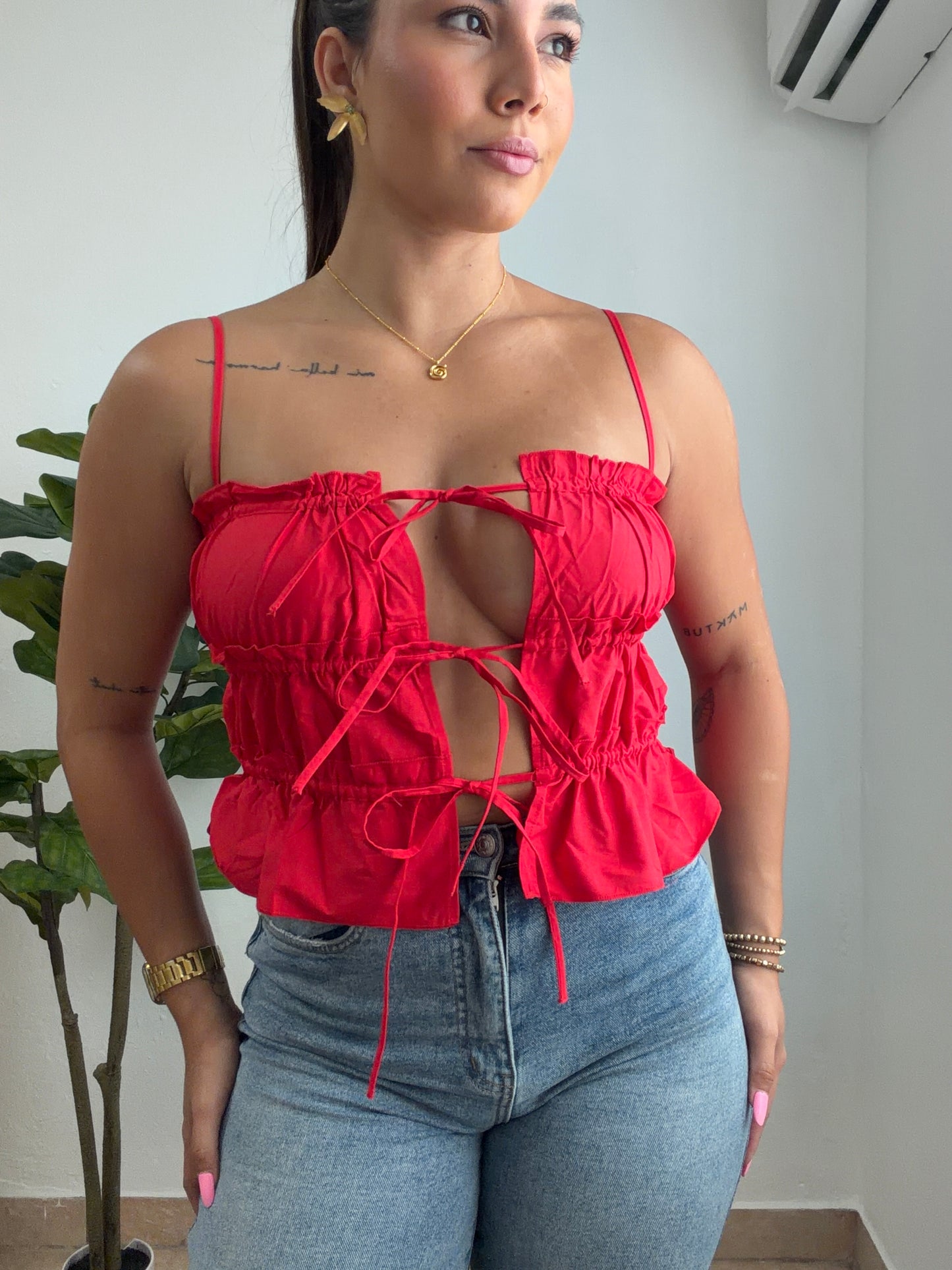 Frenchy Red Top