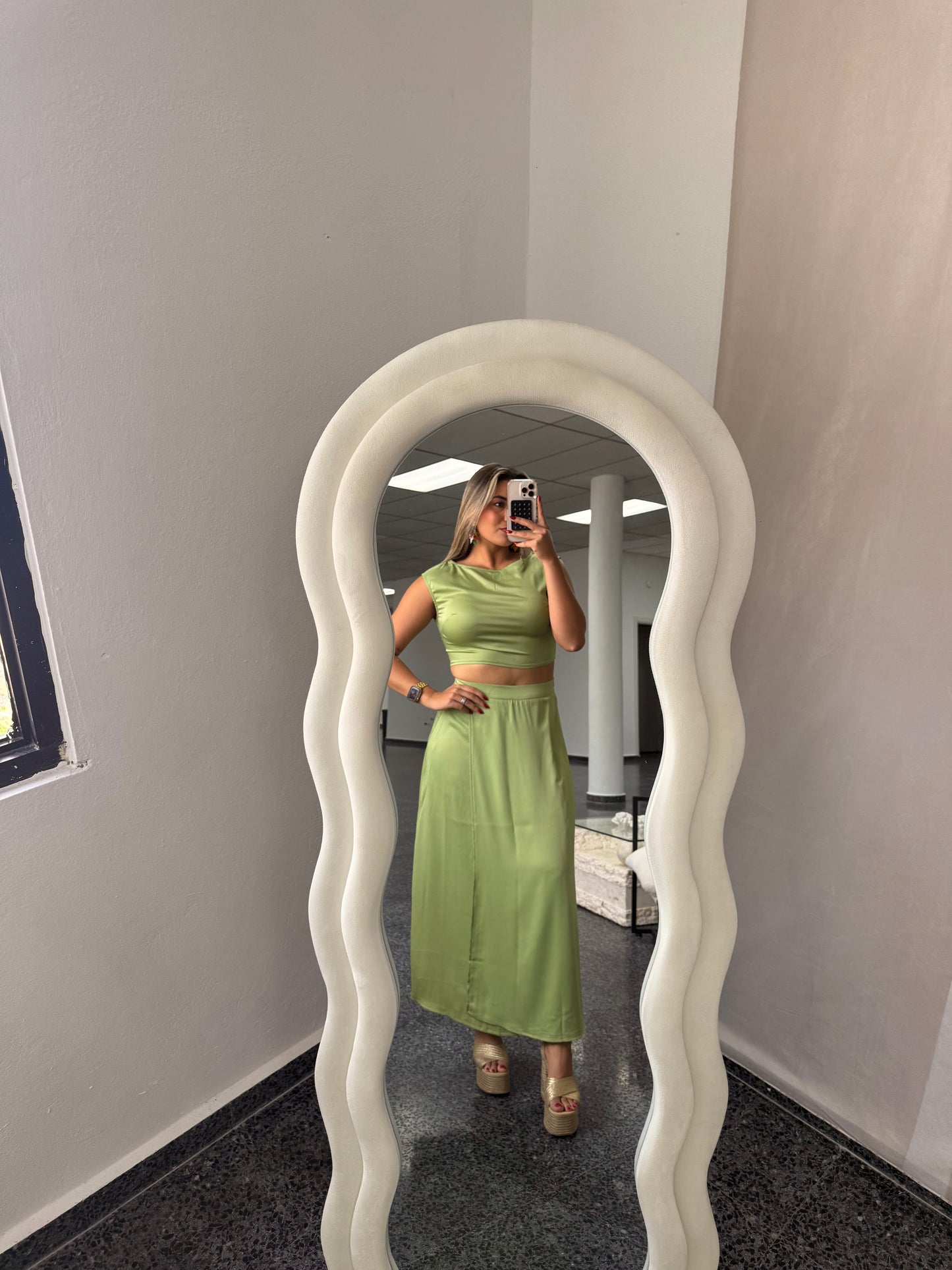 Katalina Skirt Set Green