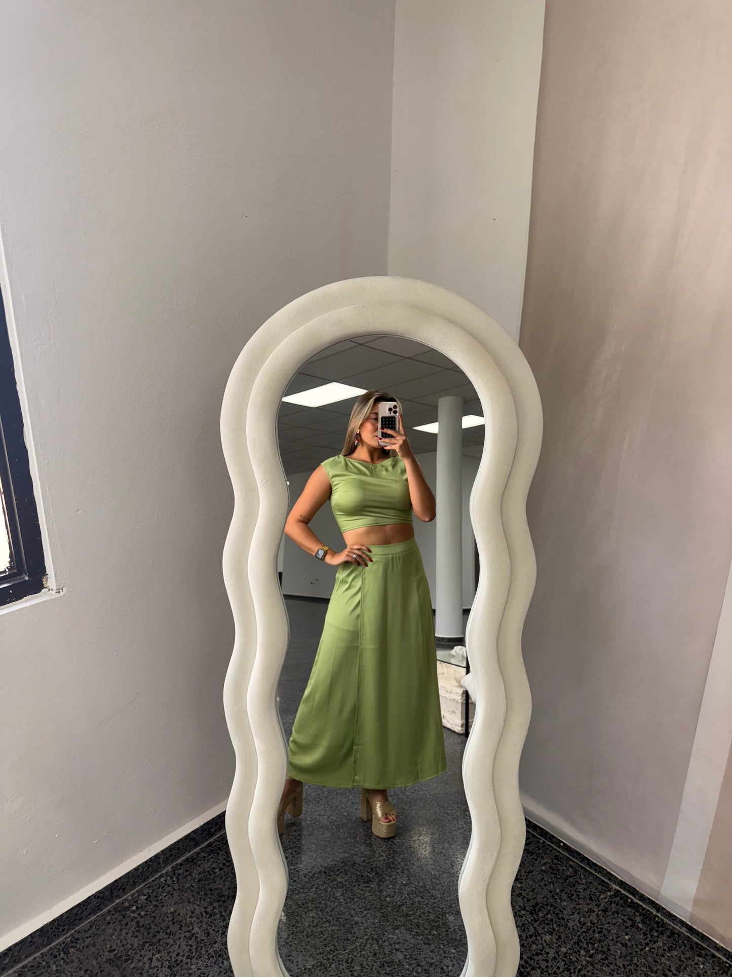 Katalina Skirt Set Green