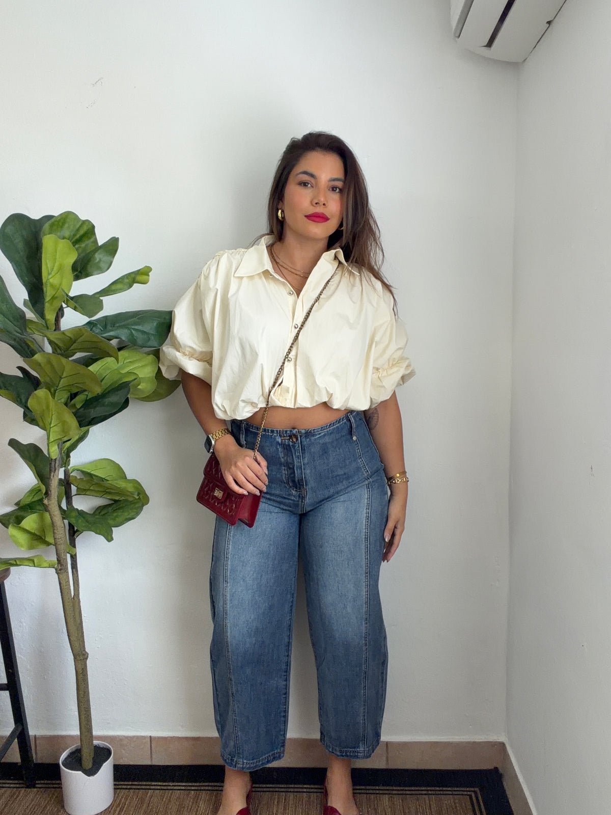 Indigo Barrel Jean