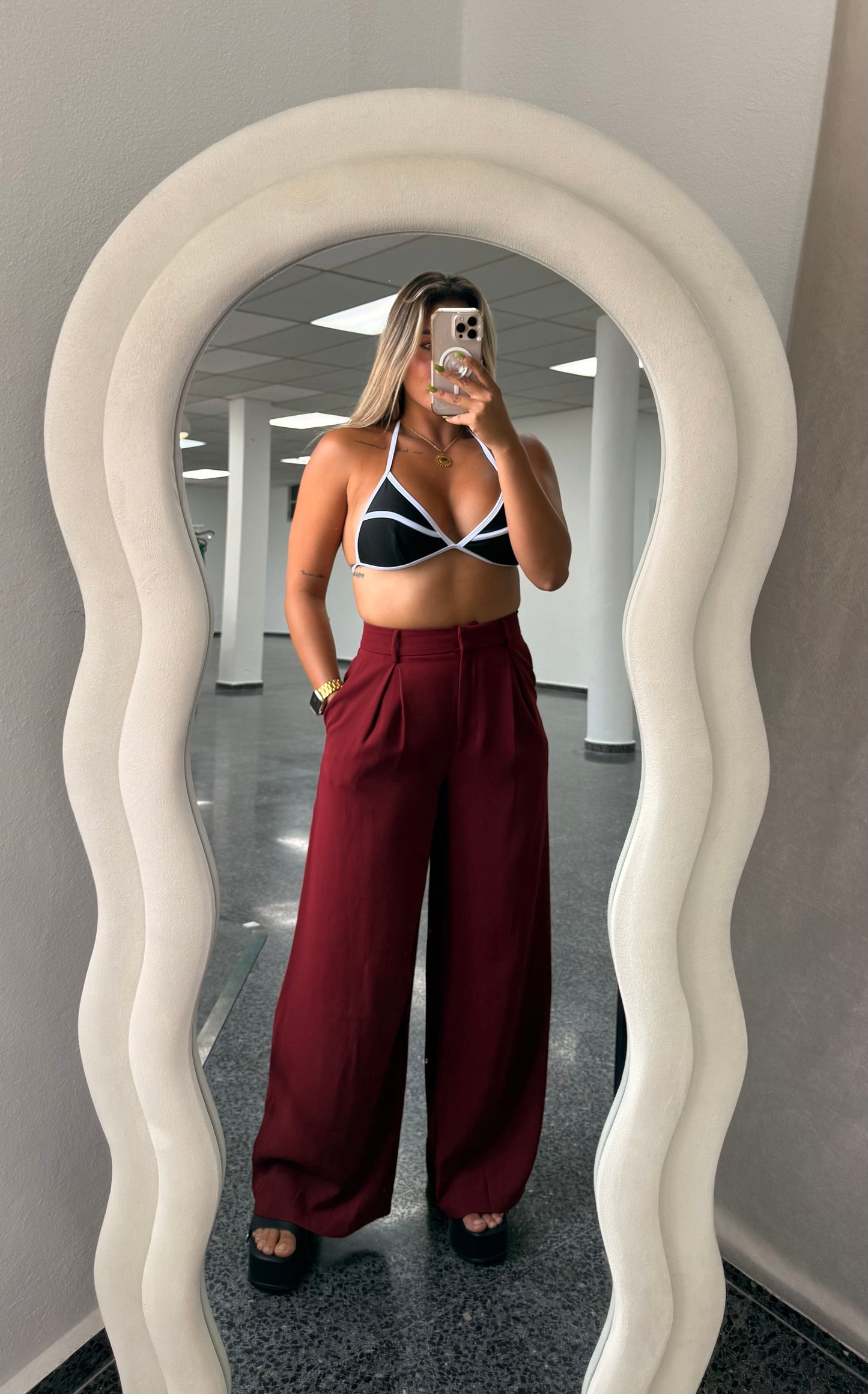 Burgandy Pant