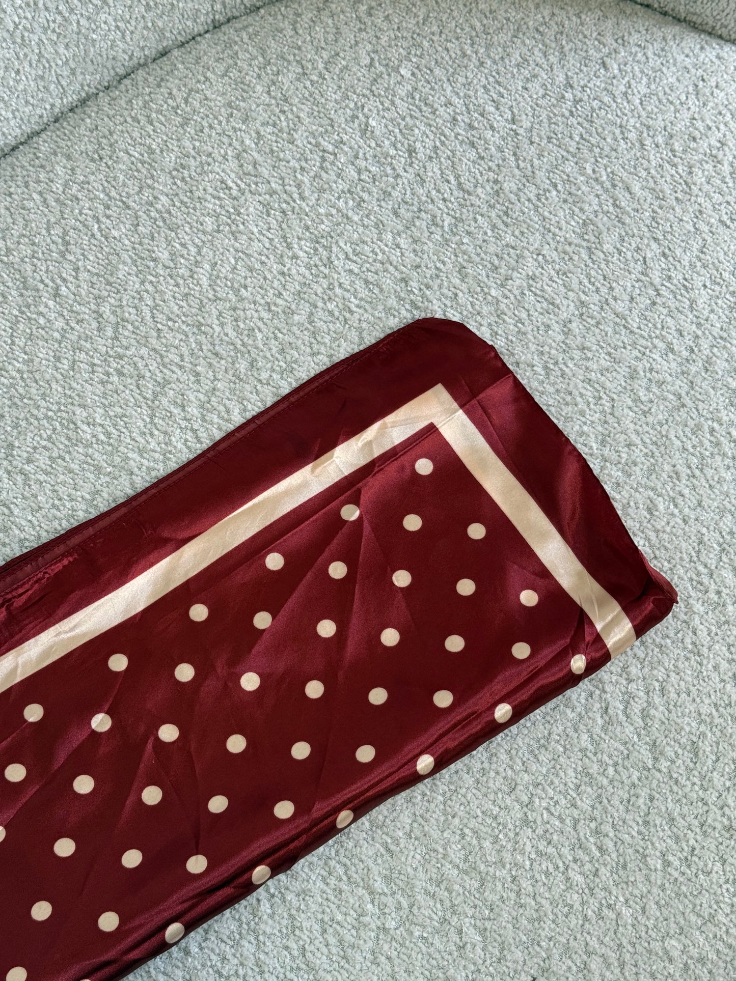 Satin Polka Dots Red