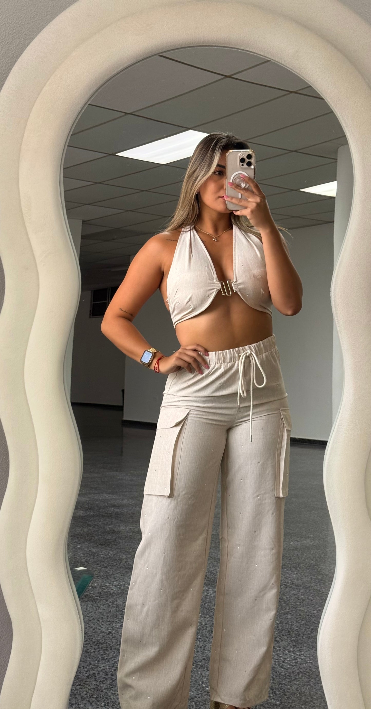 Elena Linen Pant Set