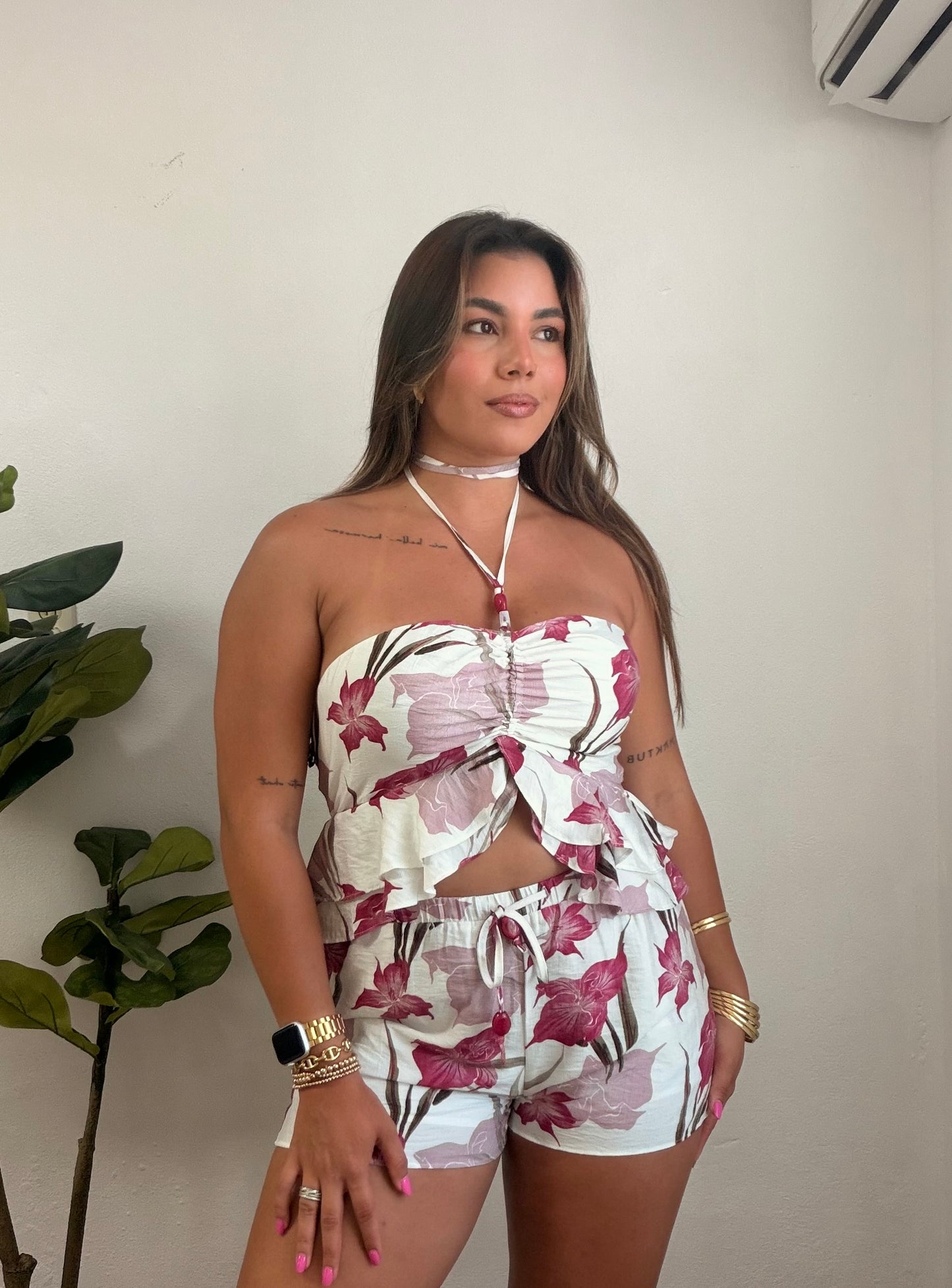 Flowers Short Set