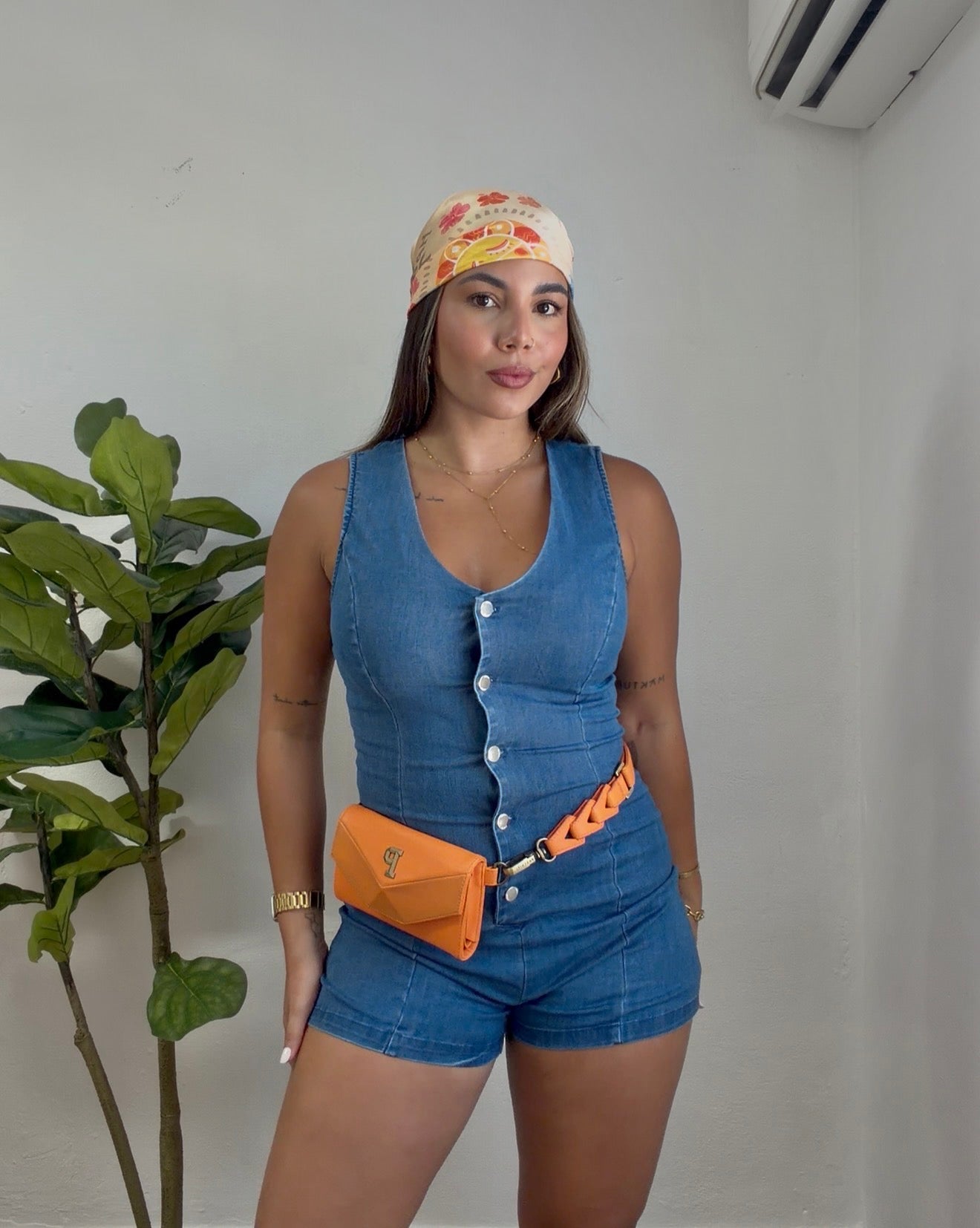 Indigo Denim Romper