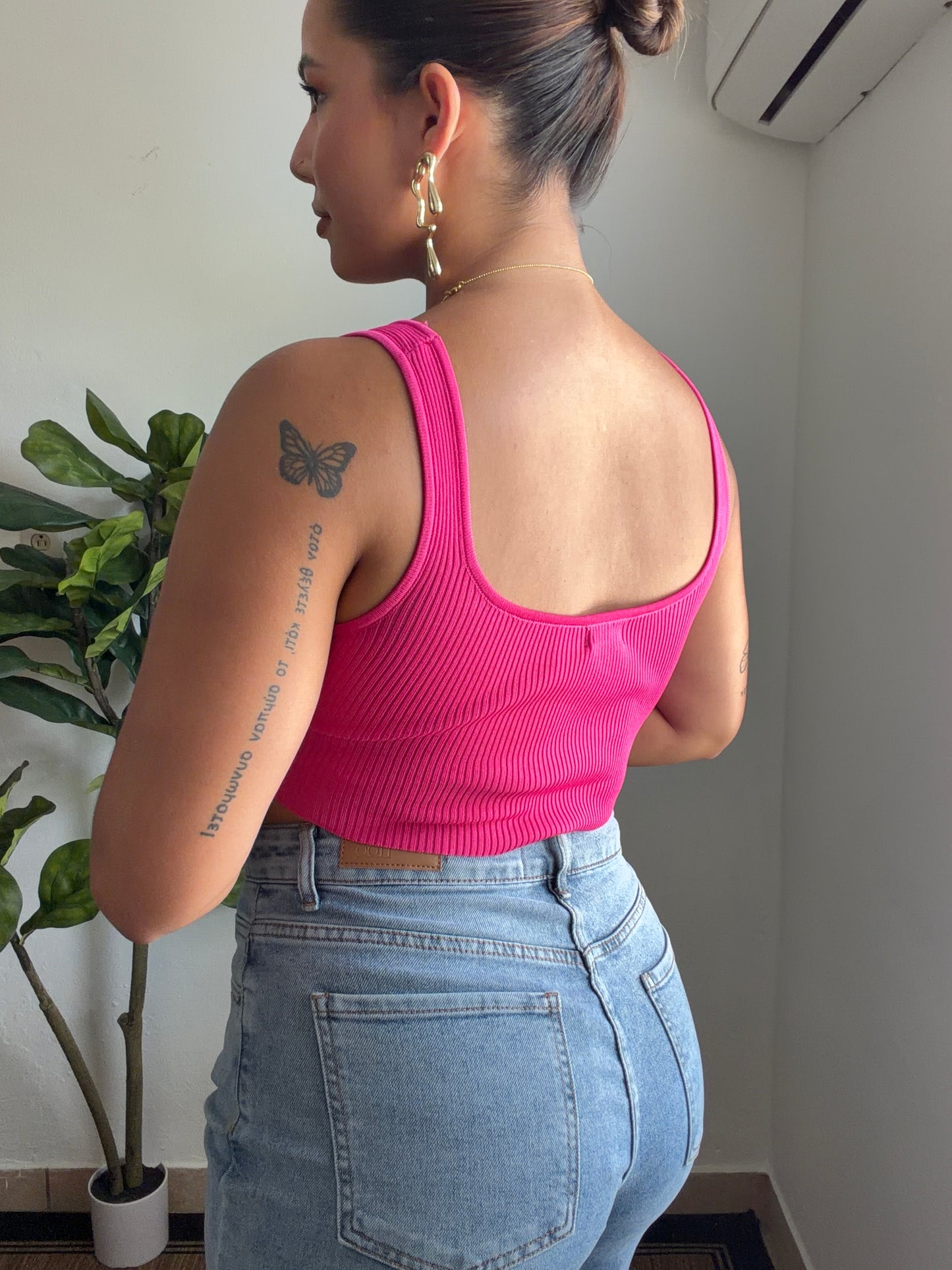 Pink crochet Top
