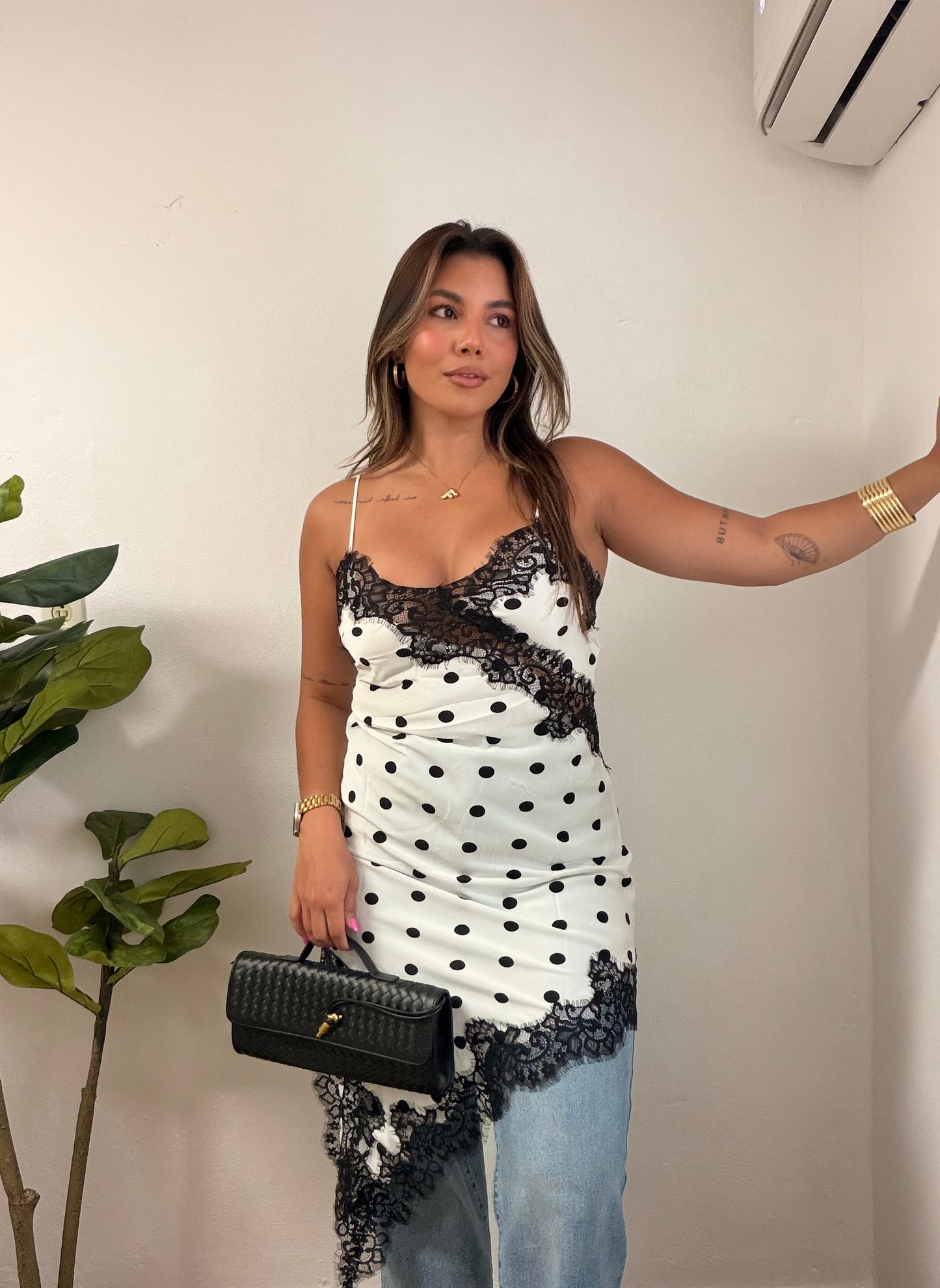 Polka Dots Lace Top
