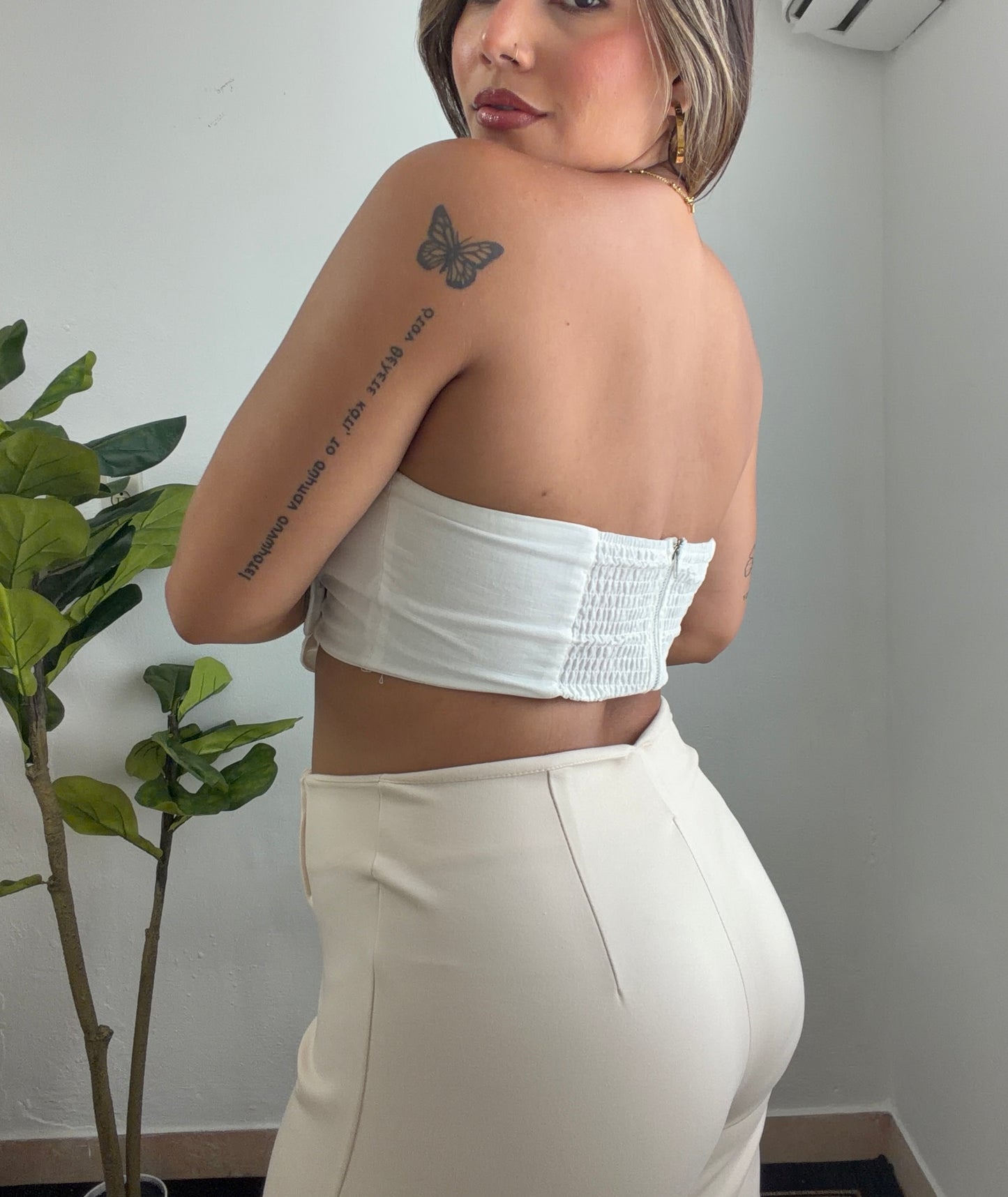 Beige Palazzo Pant