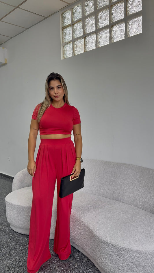 Red Pant Set LAST LARGE