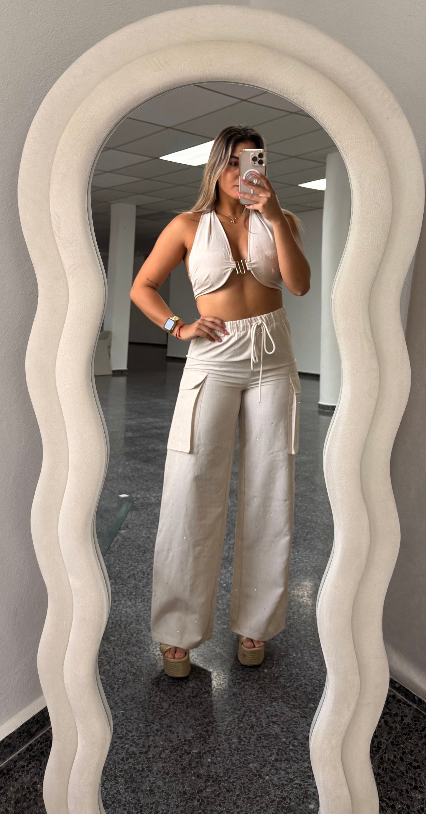 Elena Linen Pant Set