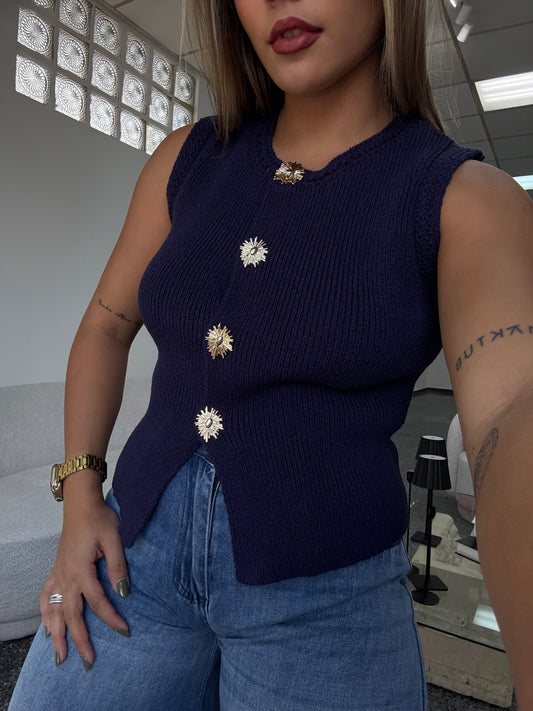 Caracol Navy Top
