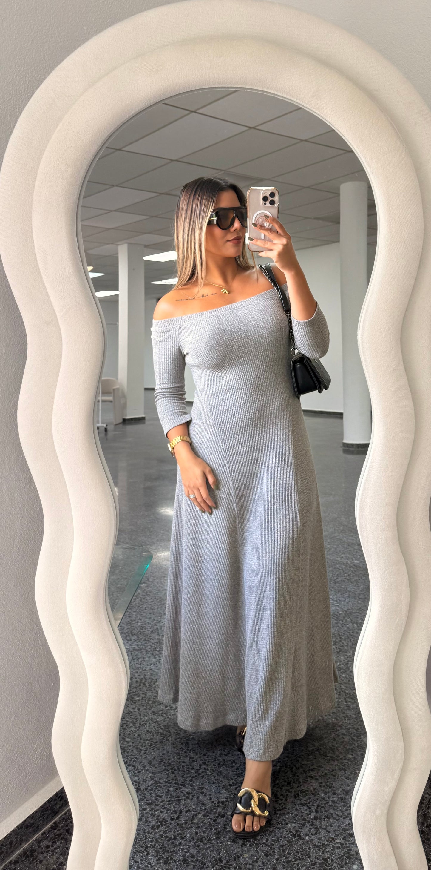 Grey Maxi Sweater Dress RESTOCK!