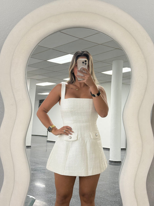 White Real Dress