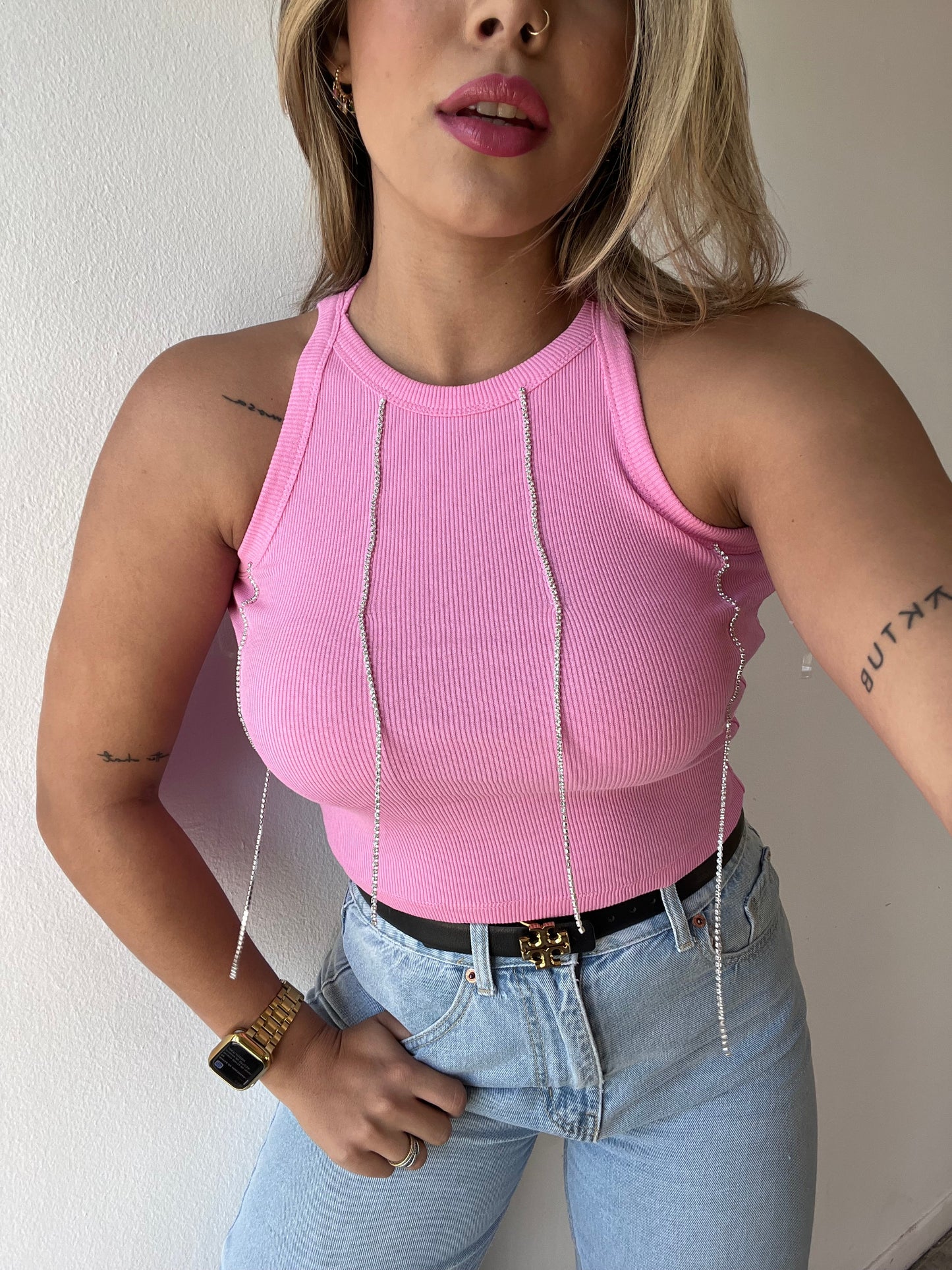 Baby Pink Basic Top