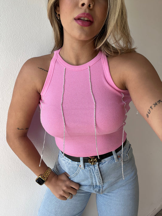 Baby Pink Basic Top