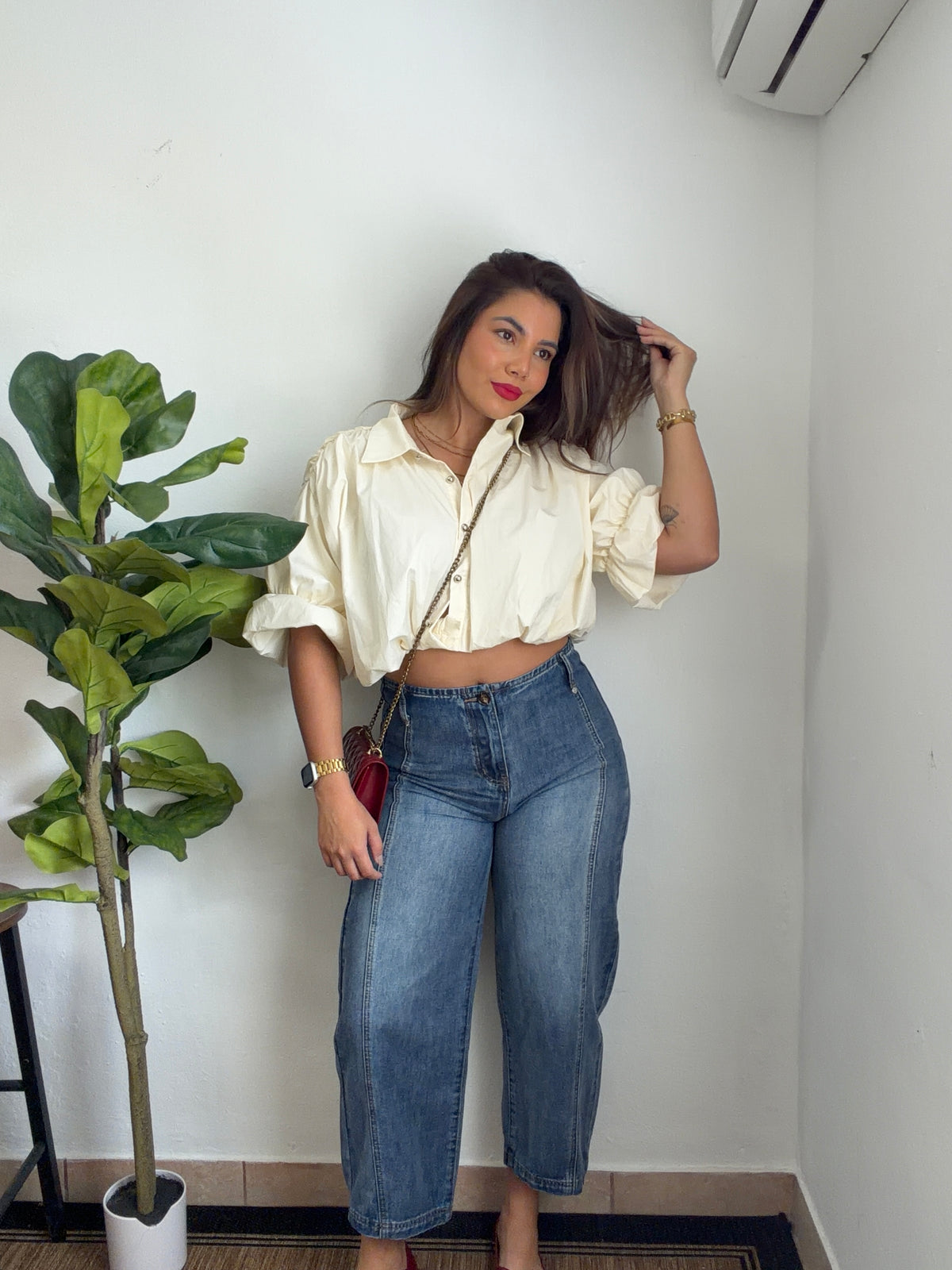 Indigo Barrel Jean