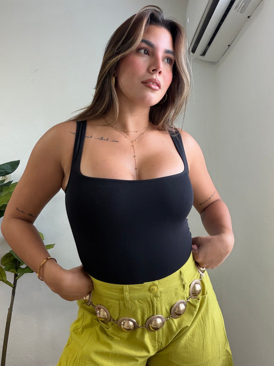 Black One Size Bodysuit