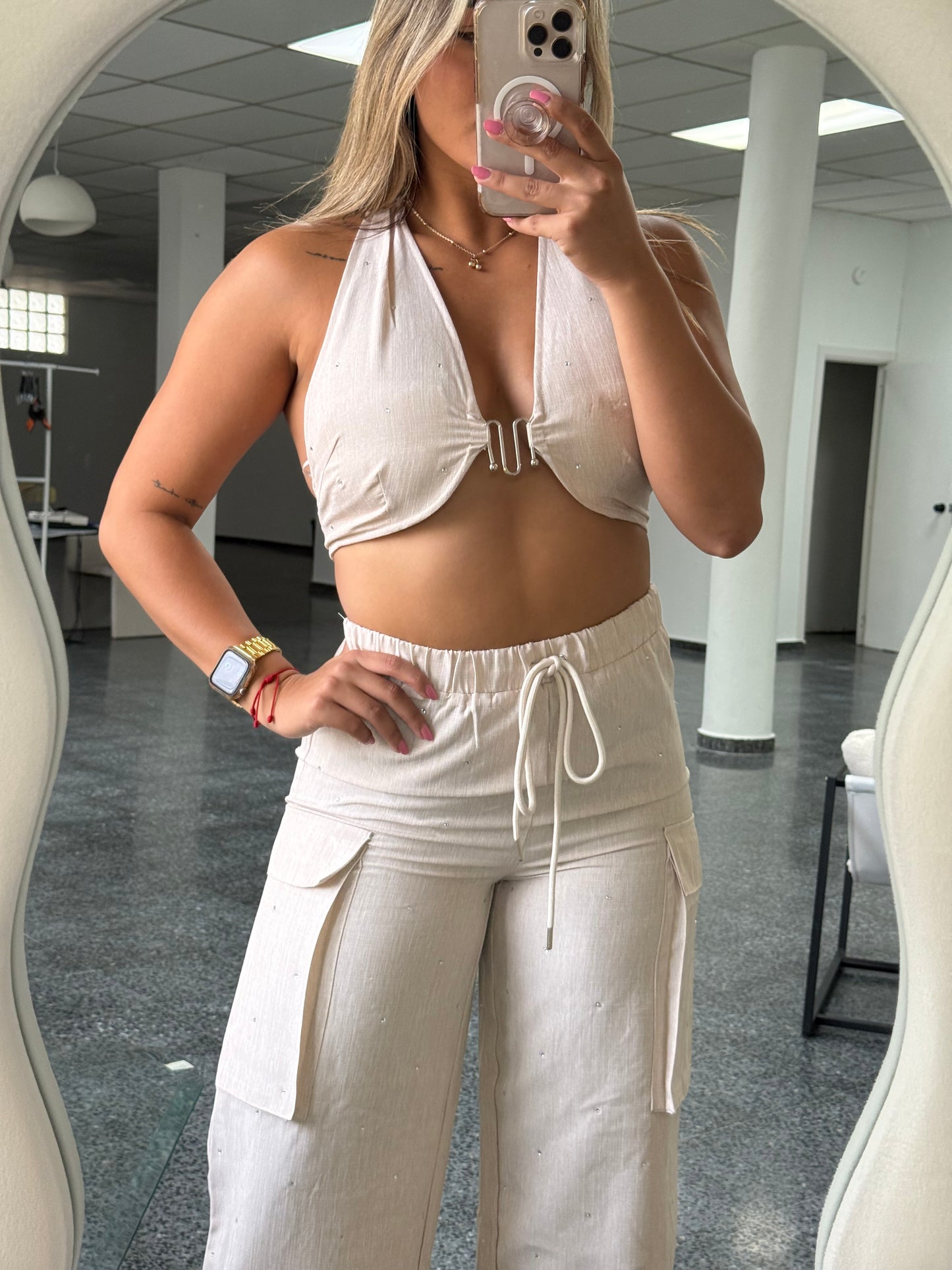 Elena Linen Pant Set