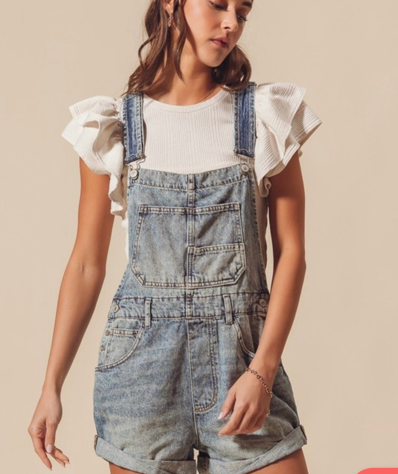 Amanda Denim Short Jumpsuit