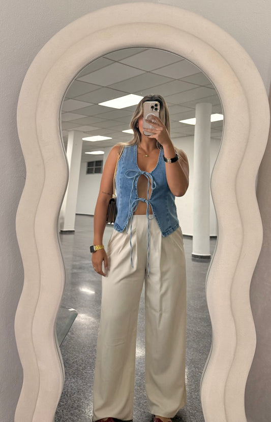 Cream Trouser