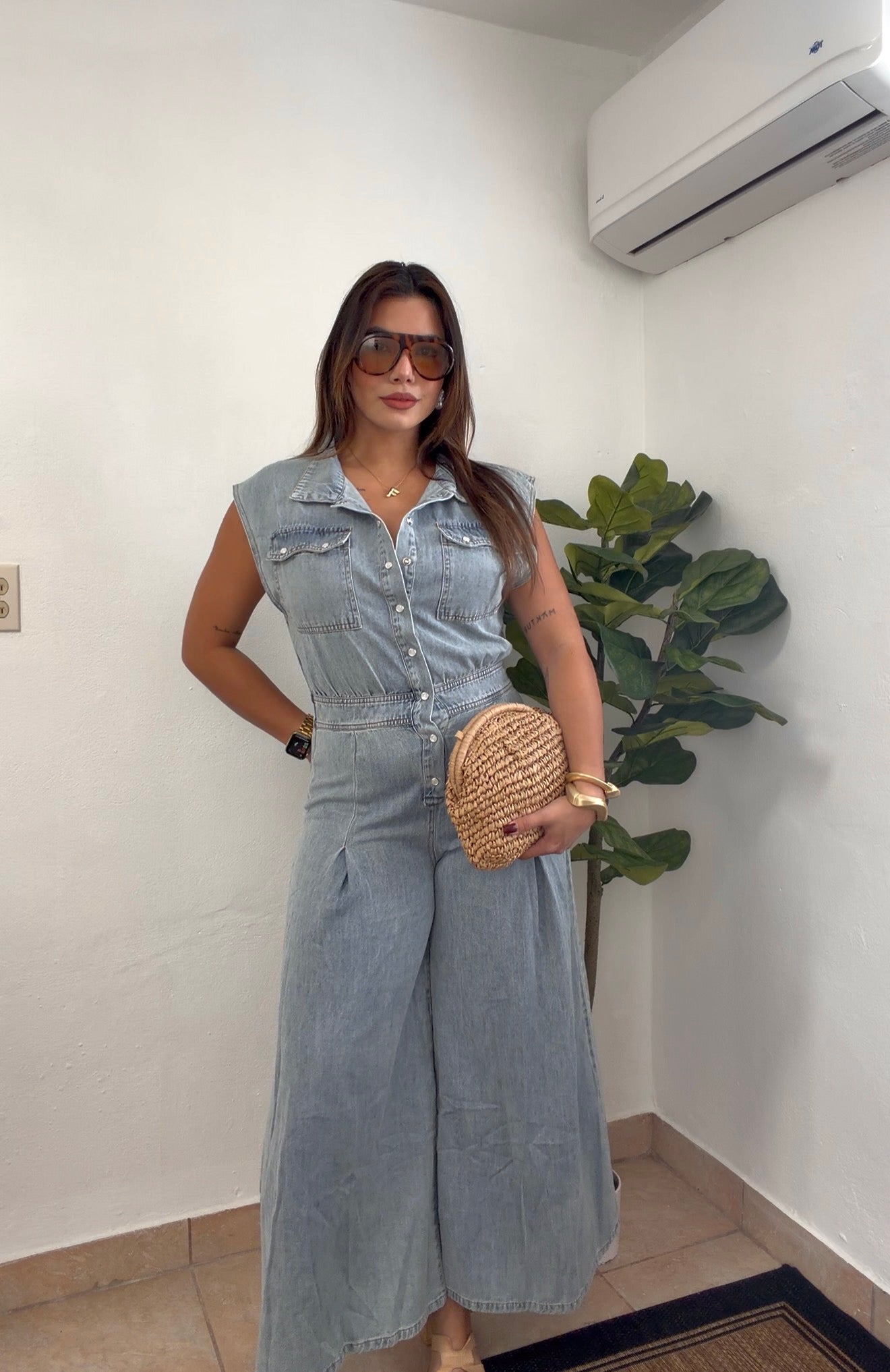 Gara Denim Jumpsuit