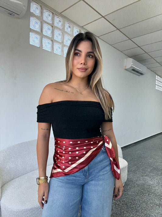 Satin Polka Dots Red