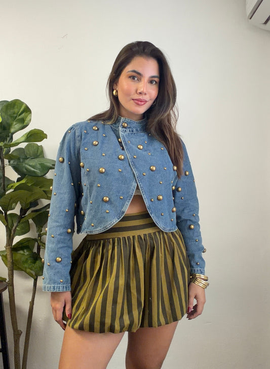 Detail Denim V Jacket