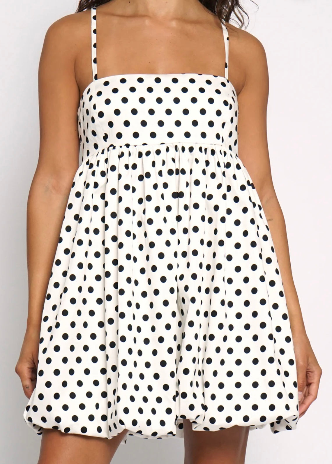 Poplin Polka Dress