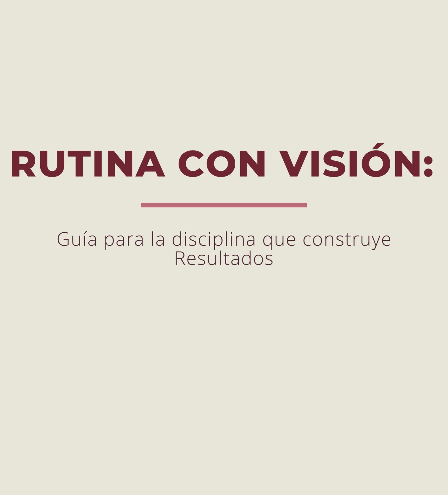 GUÍA: RUTINA CON VISIÓN