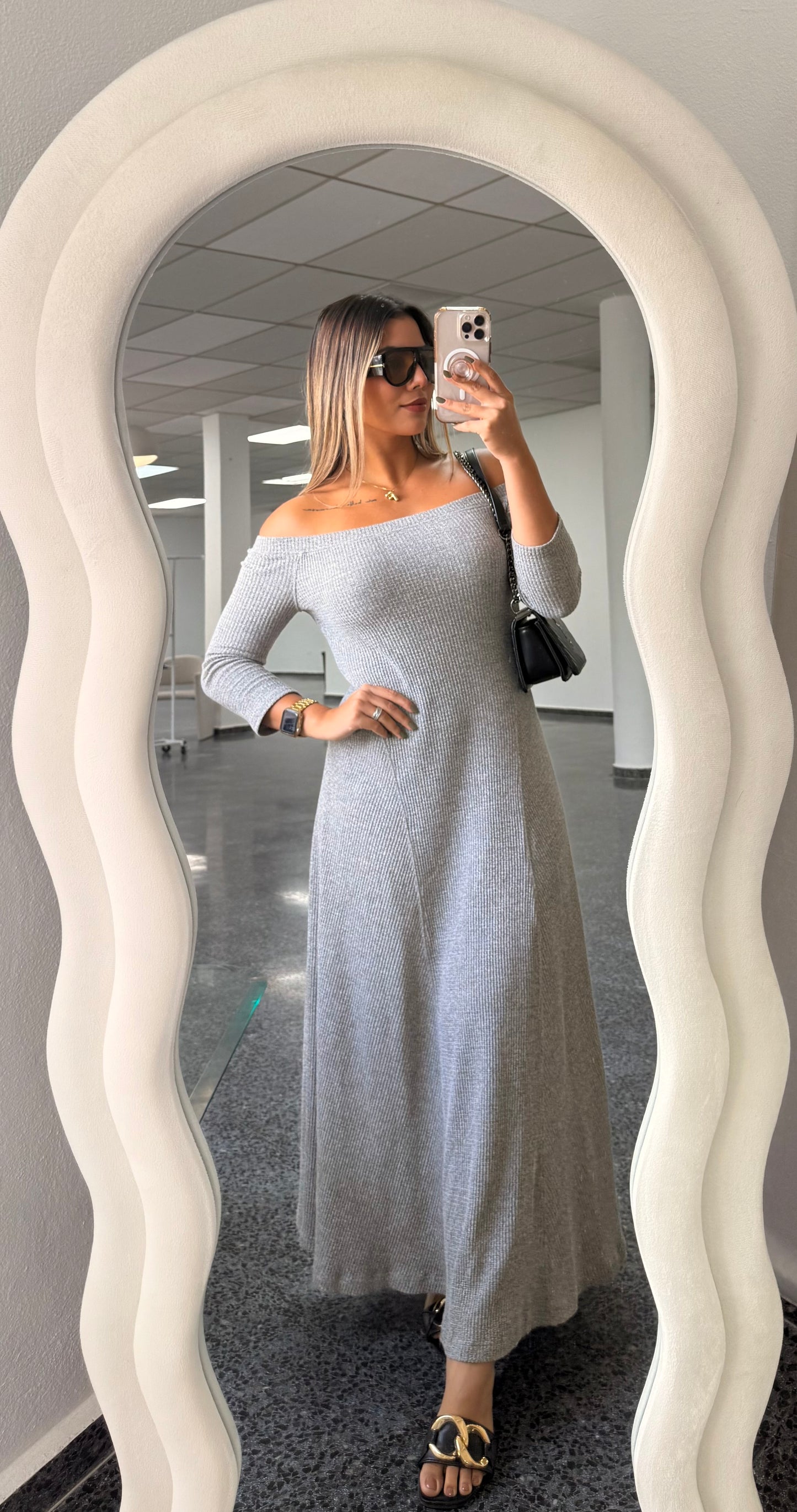 Grey Maxi Sweater Dress RESTOCK!