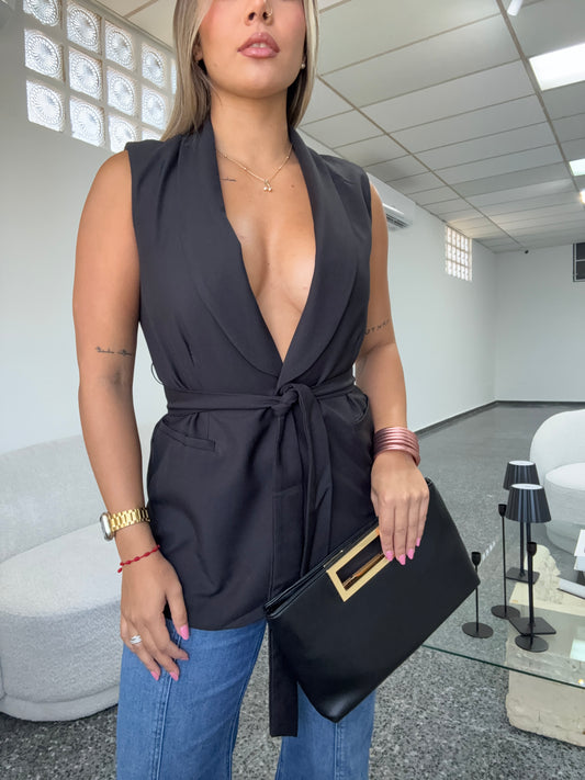 Black Elegant Vest