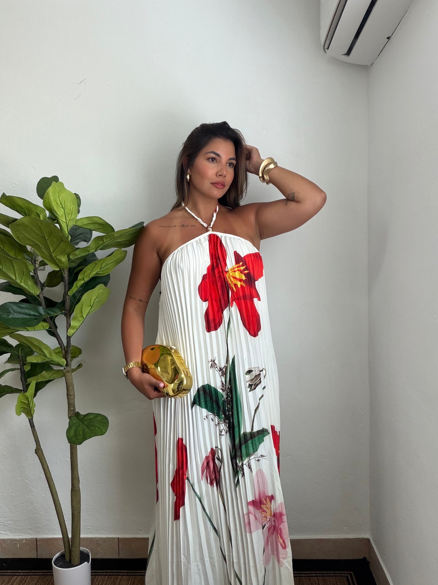 Amalfi Maxi Dress Open Back