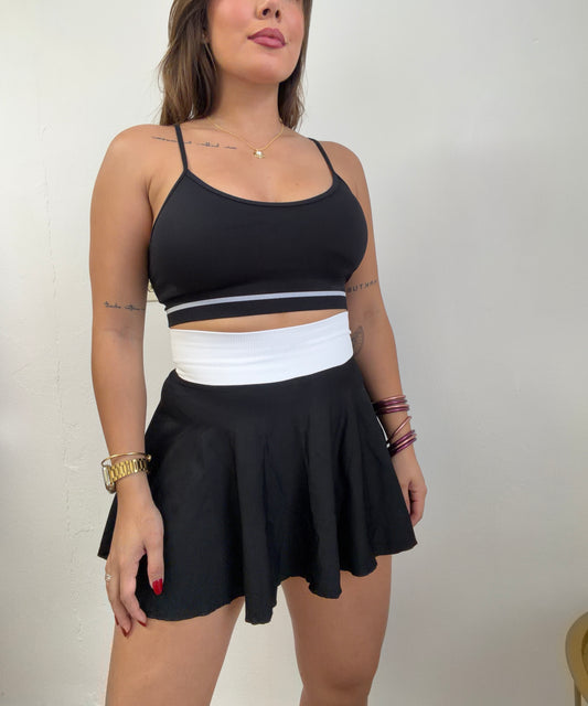 Black&White Skort Set