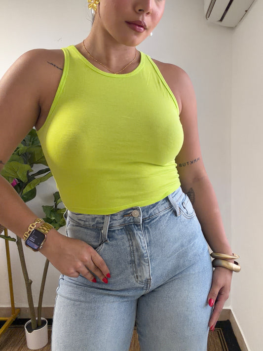 Lime Crop Top