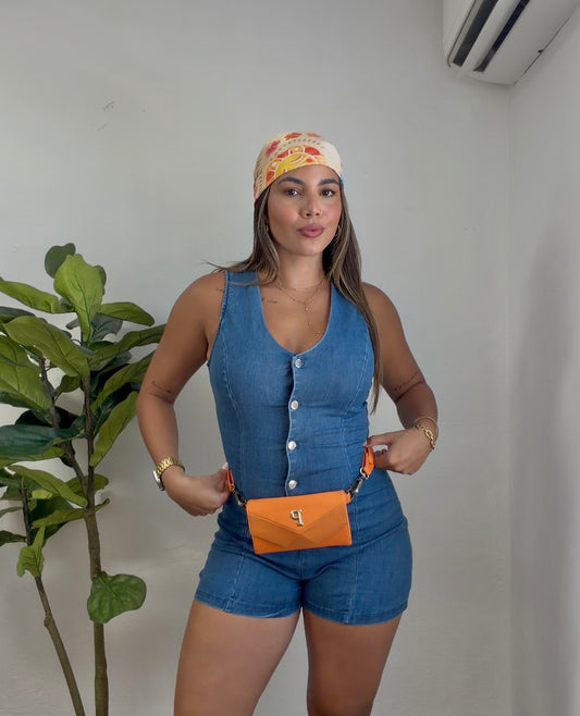 Indigo Denim Romper