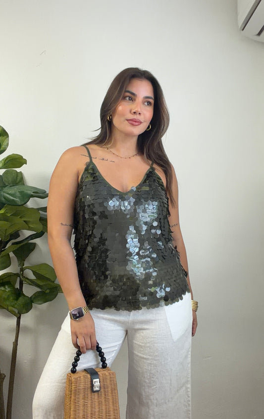 Holiday Green Top