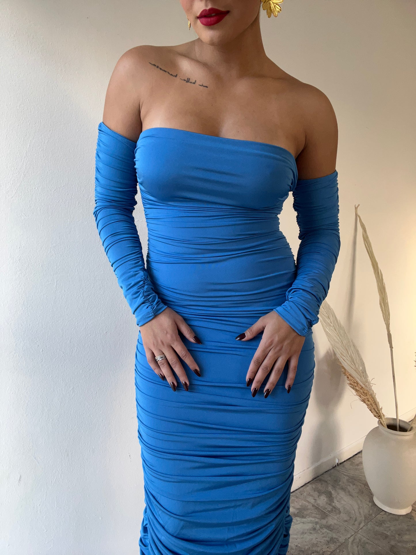 Blue Midi Dress