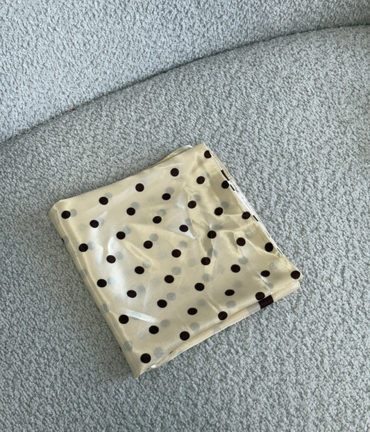 Satin Polka Dot Cream
