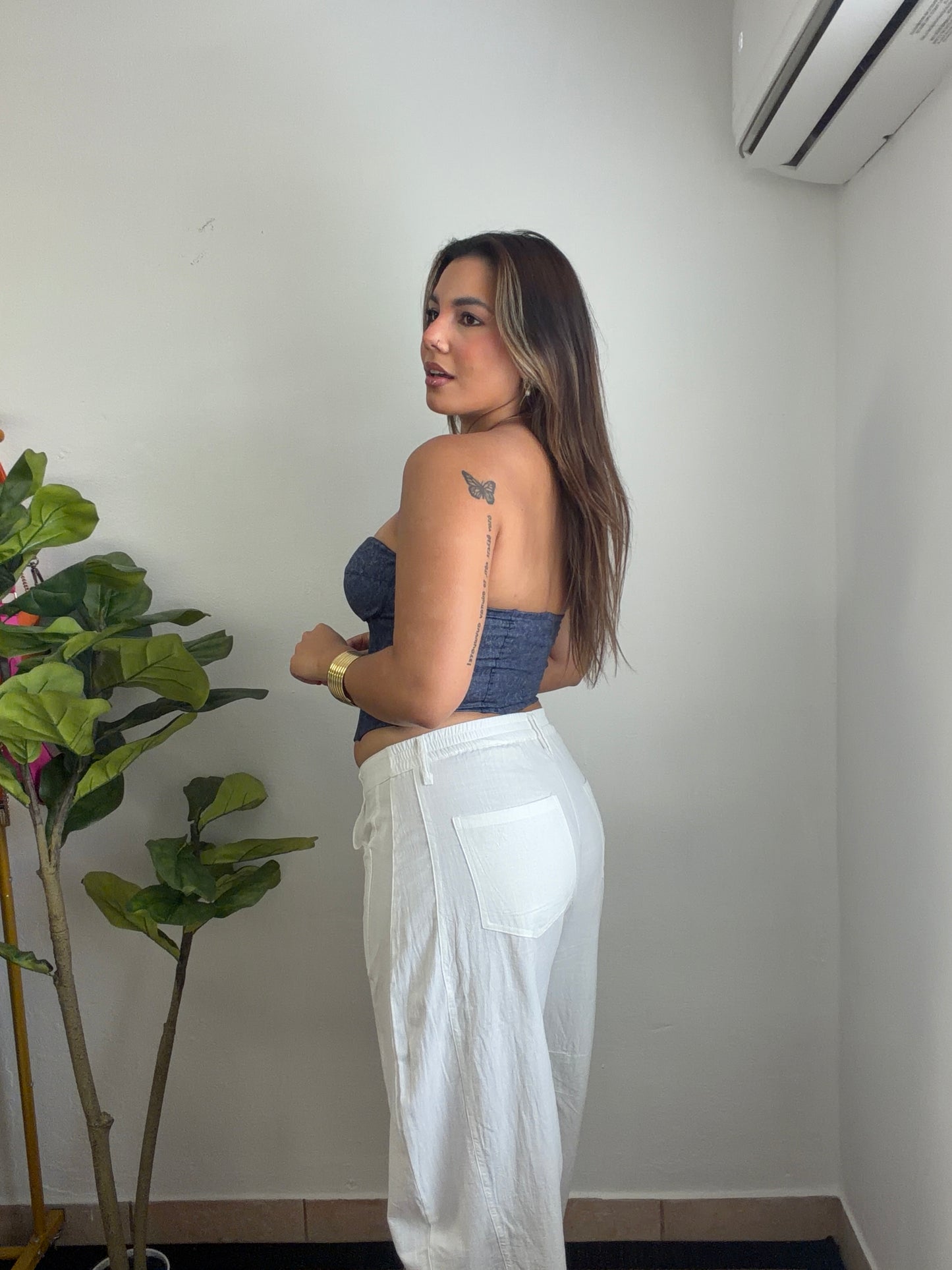 White Linen Pant