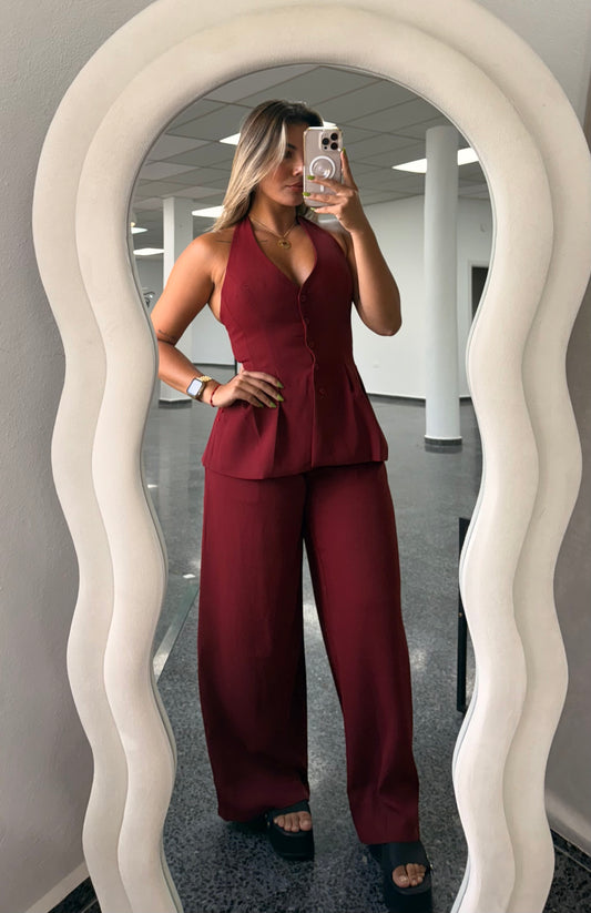 Burgandy Pant