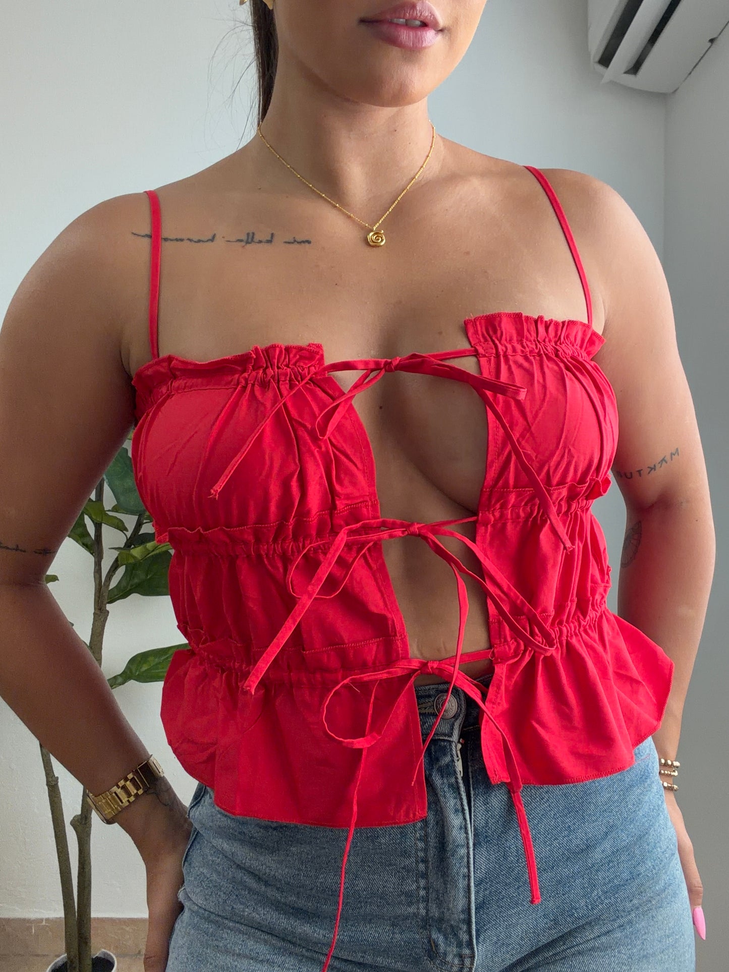Frenchy Red Top