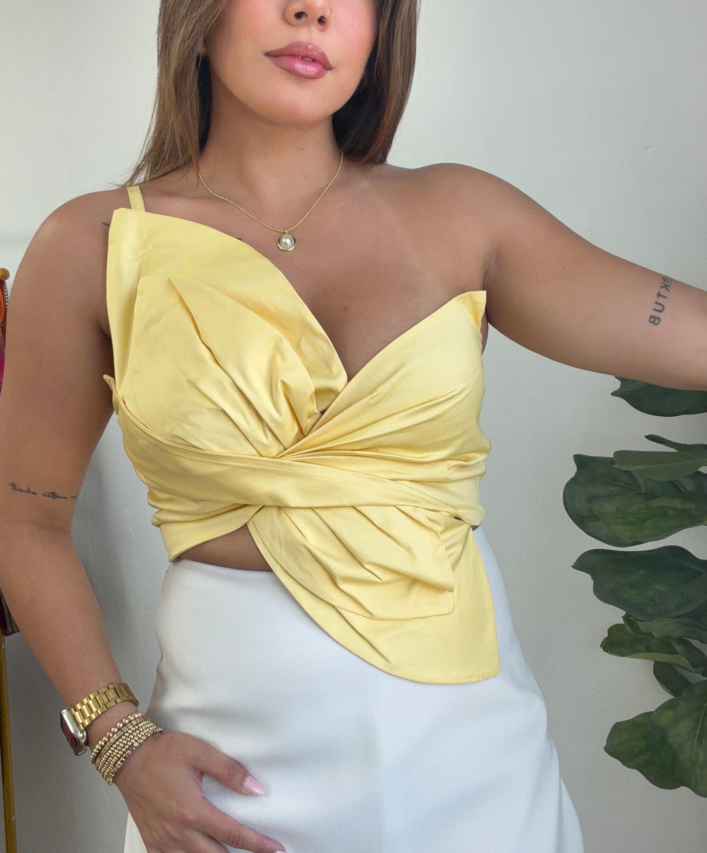 Buttermilk Flower Top