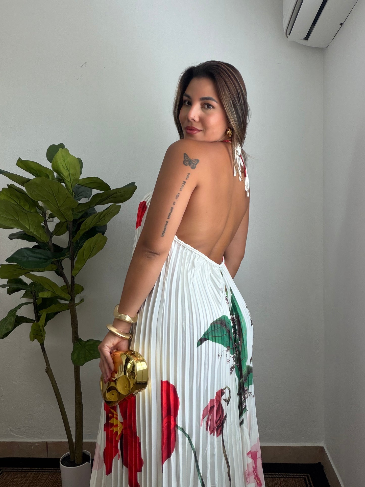 Amalfi Maxi Dress Open Back